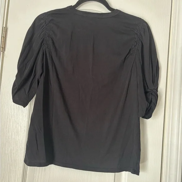 Veronica Beard Black Short Sleeve Top - Picture 7 of 10